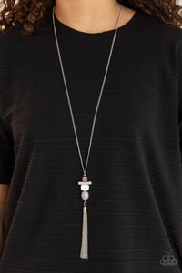 PRE-ORDER - Paparazzi Natural Novice - Silver - Necklace & Earrings - $5 Jewelry with Ashley Swint