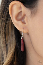 Load image into Gallery viewer, Paparazzi Out of My Element - RED - Smoky Acrylic Frames - Necklace &amp; Earrings - $5 Jewelry with Ashley Swint