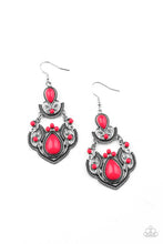 Load image into Gallery viewer, Paparazzi Palm Tree Tiaras - Pink - Earrings - $5 Jewelry with Ashley Swint