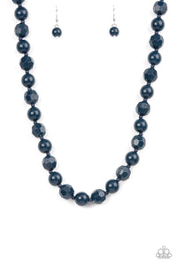 PRE-ORDER - Paparazzi Popping Promenade - Blue - Necklace & Earrings - $5 Jewelry with Ashley Swint