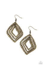 Load image into Gallery viewer, PRE-ORDER - Paparazzi Primitive Performance - Brass - Earrings - $5 Jewelry with Ashley Swint