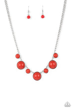 Load image into Gallery viewer, PRE-ORDER - Paparazzi Prismatically POP-tastic - Red - Necklace &amp; Earrings - $5 Jewelry with Ashley Swint