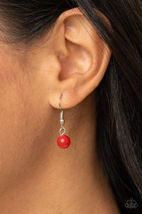 PRE-ORDER - Paparazzi Prismatically POP-tastic - Red - Necklace & Earrings - $5 Jewelry with Ashley Swint