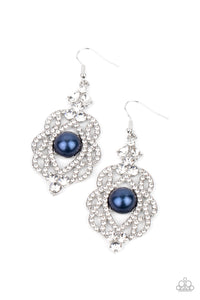 PRE-ORDER - Paparazzi Rhinestone Renaissance - Blue - Earrings - $5 Jewelry with Ashley Swint