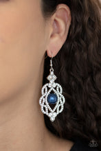 Load image into Gallery viewer, PRE-ORDER - Paparazzi Rhinestone Renaissance - Blue - Earrings - $5 Jewelry with Ashley Swint