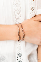 Load image into Gallery viewer, Paparazzi Rustic Ruler - Copper Cuff Bracelet - Fashion Fix / Trend Blend Exclusive - July 2019 - $5 Jewelry With Ashley Swint