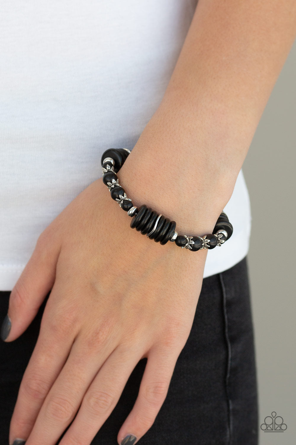 Paparazzi Sagebrush Serenade - Black - Bracelet - $5 Jewelry with Ashley Swint