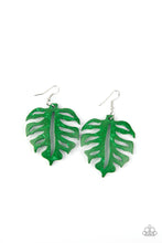 Load image into Gallery viewer, Paparazzi Shake Your PALMS PALMS - Green - Earrings - $5 Jewelry with Ashley Swint