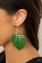 Load image into Gallery viewer, Paparazzi Shake Your PALMS PALMS - Green - Earrings - $5 Jewelry with Ashley Swint