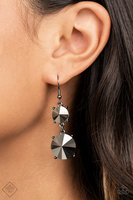 PRE-ORDER - Paparazzi Sizzling Showcase - Black - Earrings - $5 Jewelry with Ashley Swint