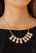Load image into Gallery viewer, PRE-ORDER - Paparazzi Sparkly Ever After - Gold - Necklace &amp; Earrings - $5 Jewelry with Ashley Swint