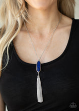 Load image into Gallery viewer, Paparazzi Stay Cool - Blue Beaded Pendant - Silver Chain Necklace &amp; Earrings - $5 Jewelry with Ashley Swint