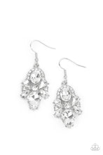 Load image into Gallery viewer, PRE-ORDER - Paparazzi Stunning Starlet - White - Earrings - $5 Jewelry with Ashley Swint