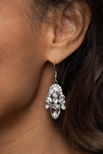 Load image into Gallery viewer, PRE-ORDER - Paparazzi Stunning Starlet - White - Earrings - $5 Jewelry with Ashley Swint
