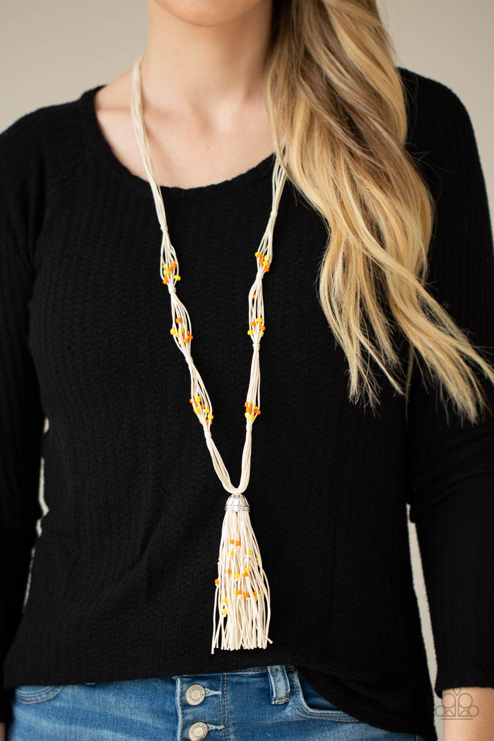 PRE-ORDER - Paparazzi Summery Sensations - Orange - Necklace & Earrings - $5 Jewelry with Ashley Swint