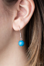 Load image into Gallery viewer, Paparazzi Sunset Sensation - Blue Beads - Antiqued Silver - Necklace &amp; Earrings - $5 Jewelry with Ashley Swint