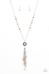 PRE-ORDER - Paparazzi Tasseled Treasure - Brown - Necklace & Earrings - $5 Jewelry with Ashley Swint