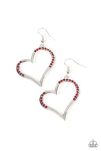 Load image into Gallery viewer, PRE-ORDER - Paparazzi Tenderhearted Twinkle - Red - Earrings - $5 Jewelry with Ashley Swint