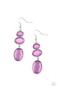 PRE-ORDER - Paparazzi Tiers Of Tranquility - Purple - Earrings - $5 Jewelry with Ashley Swint
