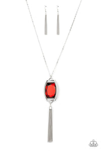 PRE-ORDER - Paparazzi Timeless Talisman - Red - Necklace & Earrings - $5 Jewelry with Ashley Swint