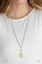 Load image into Gallery viewer, PRE-ORDER - Paparazzi Titanic Splendor - Yellow - Necklace &amp; Earrings - $5 Jewelry with Ashley Swint