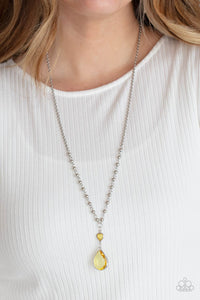PRE-ORDER - Paparazzi Titanic Splendor - Yellow - Necklace & Earrings - $5 Jewelry with Ashley Swint
