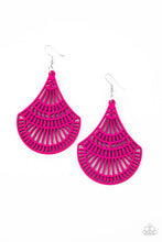 Load image into Gallery viewer, Paparazzi Tropical Tempest - Pink - Wooden Earrings - $5 Jewelry with Ashley Swint