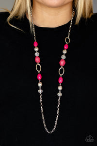 Paparazzi Vivid Variety - Pink - Necklace & Earrings