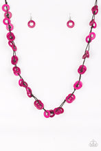 Load image into Gallery viewer, Paparazzi Waikiki Winds - Pink - Wooden Necklace and matching Earrings - $5 Jewelry With Ashley Swint
