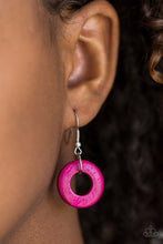 Load image into Gallery viewer, Paparazzi Waikiki Winds - Pink - Wooden Necklace and matching Earrings - $5 Jewelry With Ashley Swint