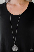Load image into Gallery viewer, Paparazzi Walk On The WILDFLOWER Side - Silver - Necklace and matching Earrings - $5 Jewelry With Ashley Swint