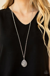 Paparazzi Wearable Wildflowers - Silver - Necklace & Earrings - $5 Jewelry with Ashley Swint