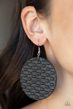 Load image into Gallery viewer, Paparazzi WEAVE Me Out Of It - Black - Earring