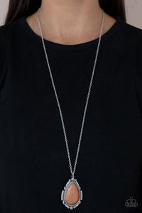 PRE-ORDER - Paparazzi Western Fable - Brown Stone - Necklace & Earrings - $5 Jewelry with Ashley Swint