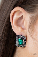 Load image into Gallery viewer, Paparazzi Young Money - Green - Earrings - $5 Jewelry with Ashley Swint