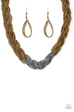 Load image into Gallery viewer, Paparazzi Brazilian Brilliance - Multi Seed Bead Necklace and matching Earrings - $5 Jewelry with Ashley Swint