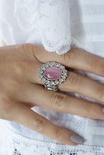 Load image into Gallery viewer, Paparazzi Cinderella Cinderella - Pink - Glowing Moonstone - White Rhinestone - Silver Ring - $5 Jewelry With Ashley Swint