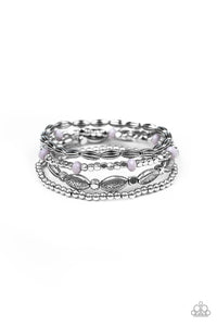 Paparazzi Full Of WANDER - Silver Beads - Bracelet - $5 Jewelry With Ashley Swint