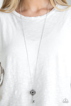 Load image into Gallery viewer, Paparazzi Got It On Lock - Black Rhinestone - Silver Key Necklace &amp; Earrings - $5 Jewelry with Ashley Swint