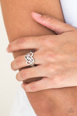Paparazzi Have The World On A HEART-String - Pink - Rhinestones - Heart Ring - $5 Jewelry with Ashley Swint