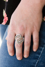 Load image into Gallery viewer, Paparazzi Make Waves - Brown - Topaz Rhinestones - Ring - $5 Jewelry With Ashley Swint