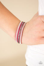 Load image into Gallery viewer, Paparazzi Mega Glam - Pink Wrap Bracelet - $5 Jewelry With Ashley Swint