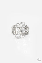 Load image into Gallery viewer, Paparazzi Metro Mingle - Silver - White Rhinestones - Ring - $5 Jewelry With Ashley Swint