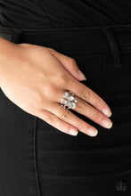 Load image into Gallery viewer, Paparazzi Metro Mingle - Silver - White Rhinestones - Ring - $5 Jewelry With Ashley Swint
