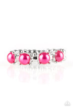 Load image into Gallery viewer, Paparazzi More Or PRICELESS - Pink - Beads - Silver Band Dainty Ring - $5 Jewelry With Ashley Swint