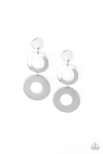 Load image into Gallery viewer, Paparazzi Pop Idol - Silver Hoops Earrings - $5 Jewelry With Ashley Swint