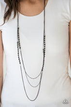 Load image into Gallery viewer, Paparazzi Shimmer Showdown - Black - Metallic Glittery Beads - Necklace &amp; Earrings - $5 Jewelry With Ashley Swint
