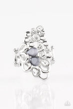 Load image into Gallery viewer, Paparazzi Sparkle Splash - Silver Moonstone - White Rhinestone - Ring - $5 Jewelry With Ashley Swint