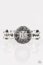 Load image into Gallery viewer, Paparazzi The One and Only Sparkle - Silver - Smoky Rhinestones - Dainty Band Ring - $5 Jewelry With Ashley Swint