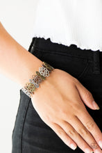 Load image into Gallery viewer, Paparazzi When Yin Met Yang - Multi - Studded Ornate Brass, Copper and Silver - Stretchy Bracelet - $5 Jewelry with Ashley Swint